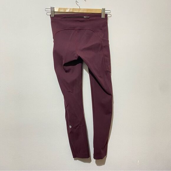 NWOT Lululemon Speed Up Tight 28" Full-On Luxtreme Deep Rouge - Picture 7 of 7